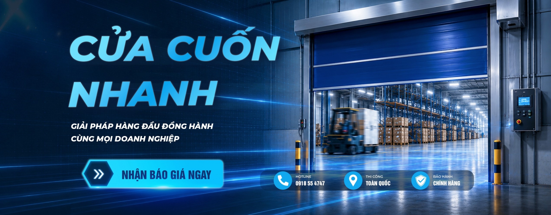 Cửa cuốn nhanh tiêu chuẩn Châu Âu